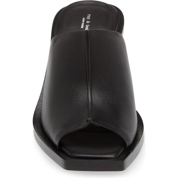 🆕 RAG & BONE Santiago Wedge Slide Sandal Shoes Black 9 - Picture 2 of 14